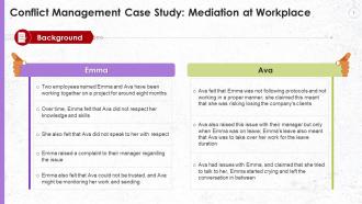 Case Study On Conflict Management With Mediation Training Ppt