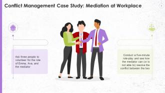 Case Study On Conflict Management With Mediation Training Ppt