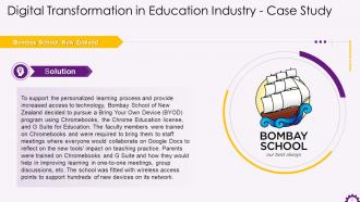 Case Study On Education Industry Digital Transformation Training Ppt