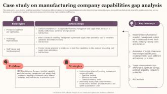 Case Study On Manufacturing Company Capabilities Gap Analysis