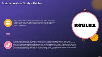 Case Study On Roblox Metaverse Training Ppt