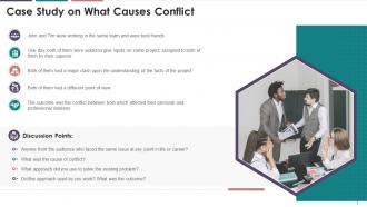 Case Study On What Causes Conflict Training Ppt