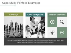 Case study portfolio examples powerpoint presentation templates
