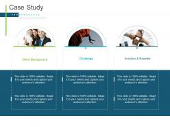 Case study presenting oneself for a meeting ppt infographics