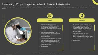 Case Study Proper Diagnoses In Health Care Industry Dark Data And Its Utilization Informative Appealing