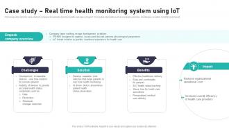 Case Study Real Time Health Monitoring Impact Of IoT In Healthcare Industry IoT CD V