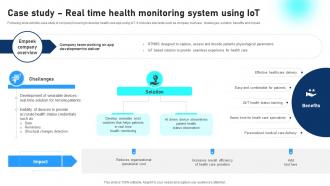 Case Study Real Time Health Monitoring System Using IoT Comprehensive Guide To Networks IoT SS