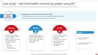 Case Study Real Time Health Monitoring Transforming Healthcare Industry Through Technology IoT SS V