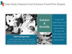 Case study research and solutions powerpoint shapes