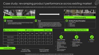 Case Study Revamping Product Performance Across Existing Market Building Substantial