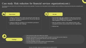 Case Study Risk Reduction For Financial Services Organization Dark Data And Its Utilization Informative Appealing