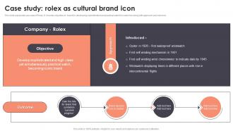 Case Study Rolex As Cultural Brand Icon Branding To Build Brand Identity