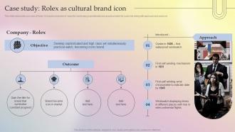 Case Study Rolex As Cultural Brand Icon Implementing Culture Branding For Developing Brand Icon