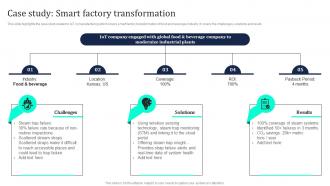 Case Study Smart Factory Transformation Industrial Internet Of Things