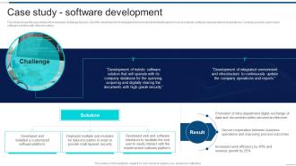 Case Study Software Development Information Technology Company Profile Ppt Portrait