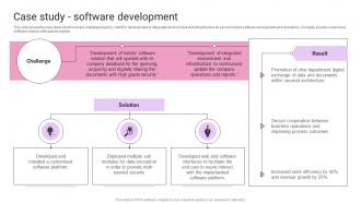 Case Study Software Development IT Products And Services Company Profile Ppt Microsoft