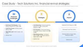 Case Study Tech Solutions Inc Financial Mastering Financial Planning In Modern Business Fin SS