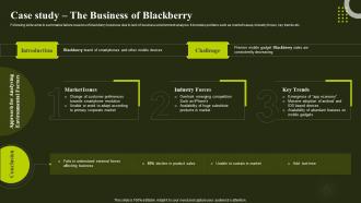 Case Study The Business Of Blackberry Environmental Analysis To Optimize