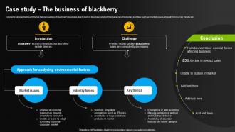 Case Study The Business Of Blackberry Environmental Scanning For Effective