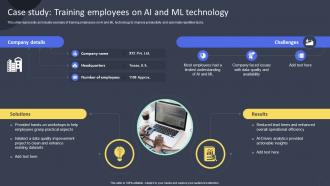 Case Study Training Employees On AI And ML Guide For Training Employees On AI DET SS