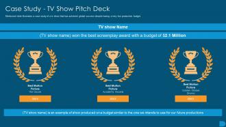 Case Study Tv Show Pitch Deck Ppt Summary Guide