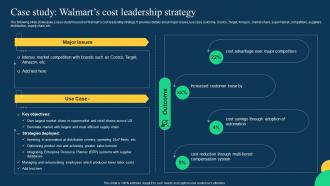 Case Study Walmarts Cost Leadership Strategy Effective Strategies To Achieve Sustainable