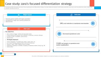 Case Study Zaras Focused Differentiation Strategy Creating Sustaining Competitive Advantages