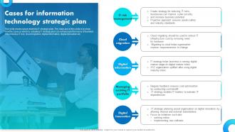 Cases For Information Technology Strategic Plan