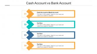 Cash account vs bank account ppt powerpoint presentation inspiration example cpb