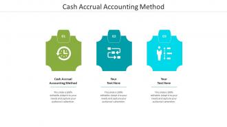 Cash accrual accounting method ppt powerpoint presentation infographics images cpb