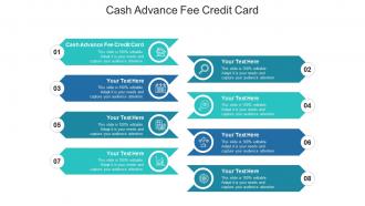 Cash advance fee credit card ppt powerpoint presentation outline objects cpb