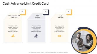 Cash Advance Limit Credit Card In Powerpoint And Google Slides Cpb