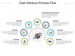 Cash advance process flow ppt powerpoint presentation show deck cpb