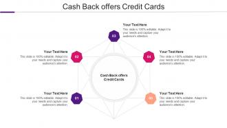 Cash Back Offers Credit Cards Ppt Powerpoint Presentation Inspiration Visual Aids Cpb