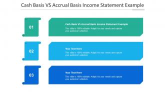 Cash Basis Vs Accrual Basis Income Statement Example Ppt Powerpoint Presentation Icon Guide Cpb