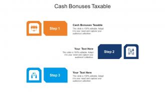 Cash bonuses taxable ppt powerpoint presentation gallery graphics pictures cpb