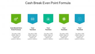 Cash break even point formula ppt powerpoint presentation infographics example topics cpb