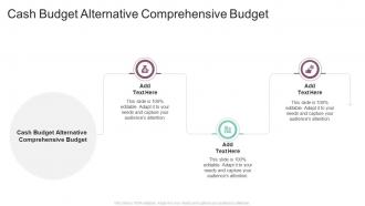 Cash Budget Alternative Comprehensive Budget In Powerpoint And Google Slides Cpb