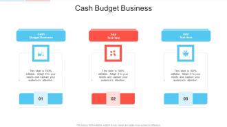 Cash Budget Business In Powerpoint And Google Slides Cpb