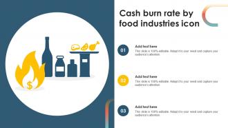 Cash Burn Rate By Food Industries Icon
