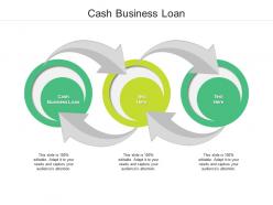 Cash business loan ppt powerpoint presentation infographics vector cpb