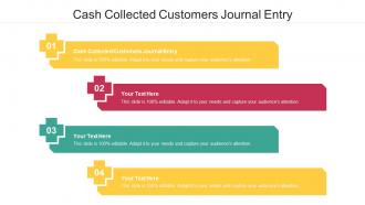 Cash Collected Customers Journal Entry Ppt Powerpoint Presentation File Summary Cpb