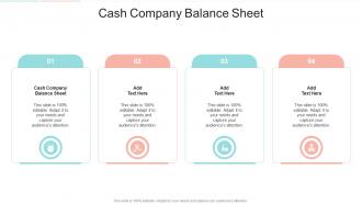 Cash Company Balance Sheet In Powerpoint And Google Slides Cpb