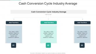 Cash Conversion Cycle Industry Average In Powerpoint And Google Slides Cpb
