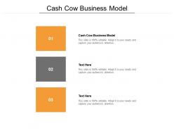 Cash cow business model ppt powerpoint presentation inspiration tips cpb