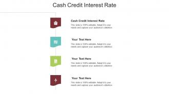 Cash credit interest rate ppt powerpoint presentation pictures mockup cpb