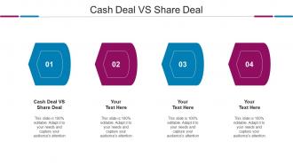 Cash Deal Vs Share Deal Ppt Powerpoint Presentation Layouts Example Topics Cpb