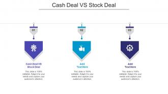 Cash Deal Vs Stock Deal Ppt Powerpoint Presentation Gallery Icon Cpb