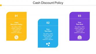 Cash Discount Policy Ppt Powerpoint Presentation Infographic Template Styles Cpb