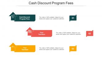 Cash Discount Program Fees Ppt Powerpoint Presentation Infographic Template Cpb